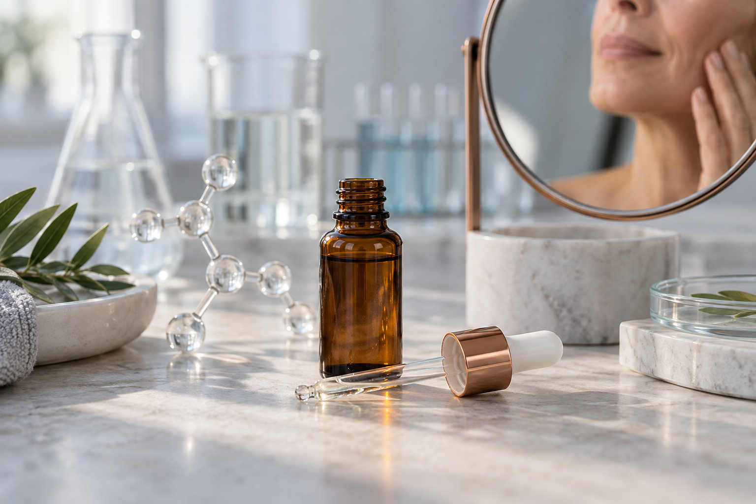 Unbranded peptide serum in a clinical laboratory setting