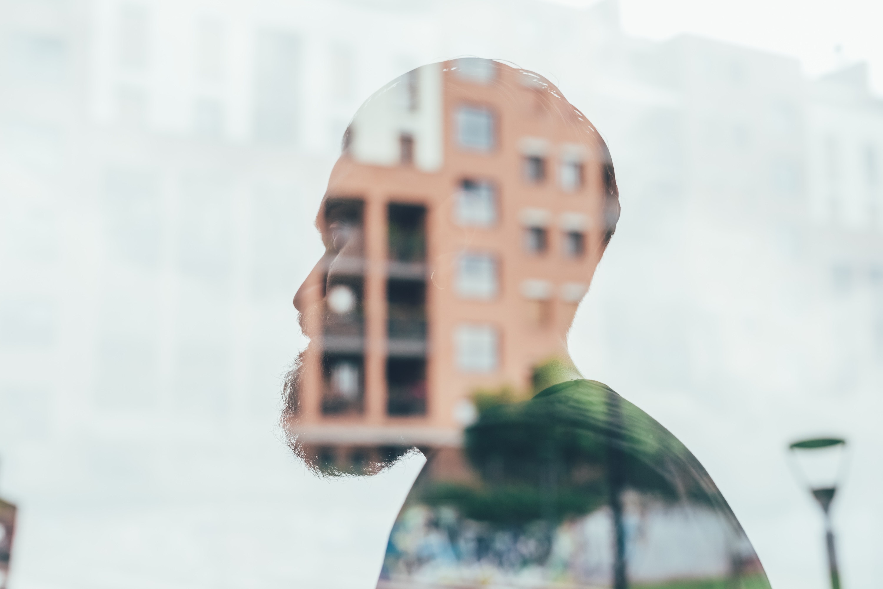 Man focused on his work