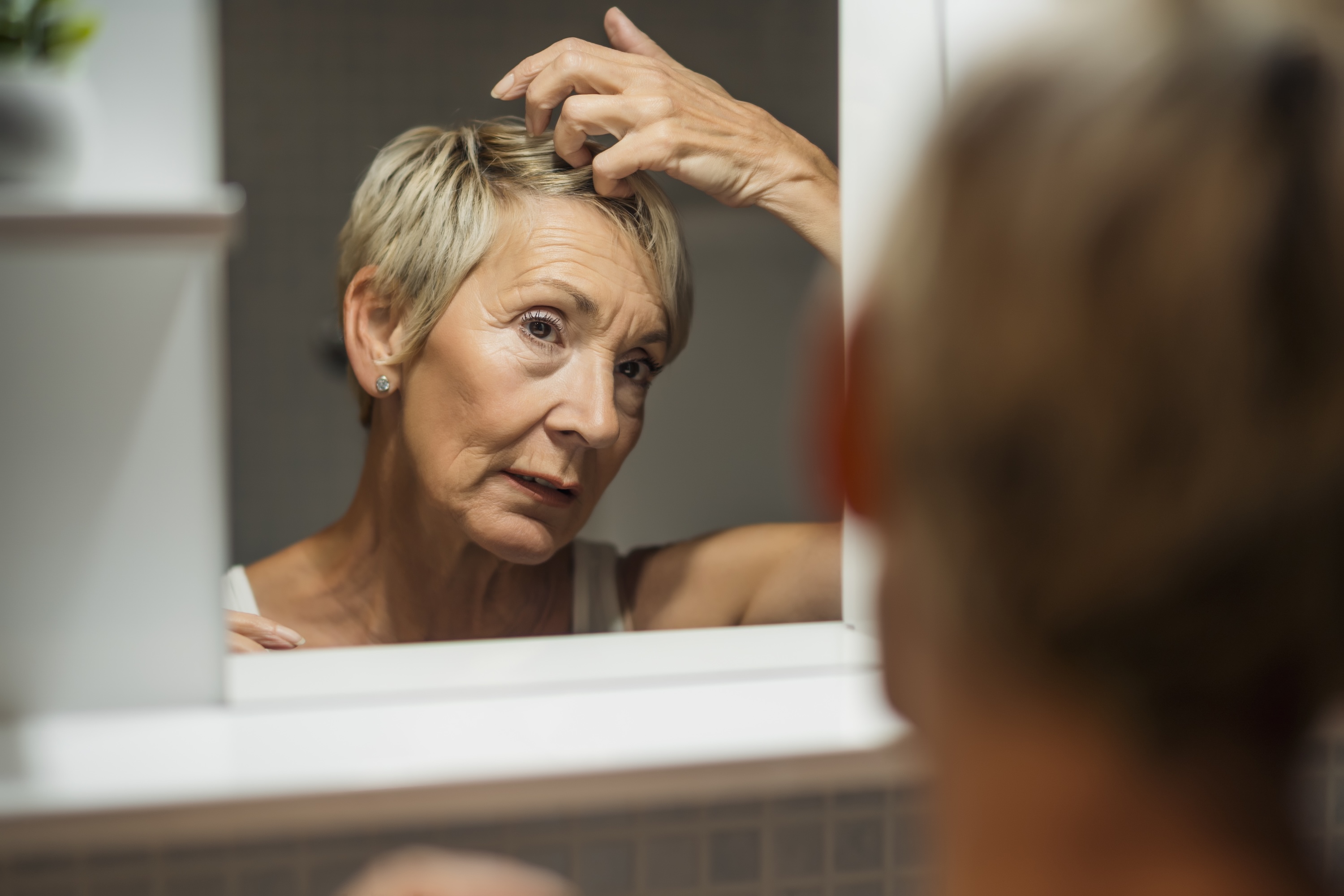 Physiological stress indicators representing telogen effluvium triggers