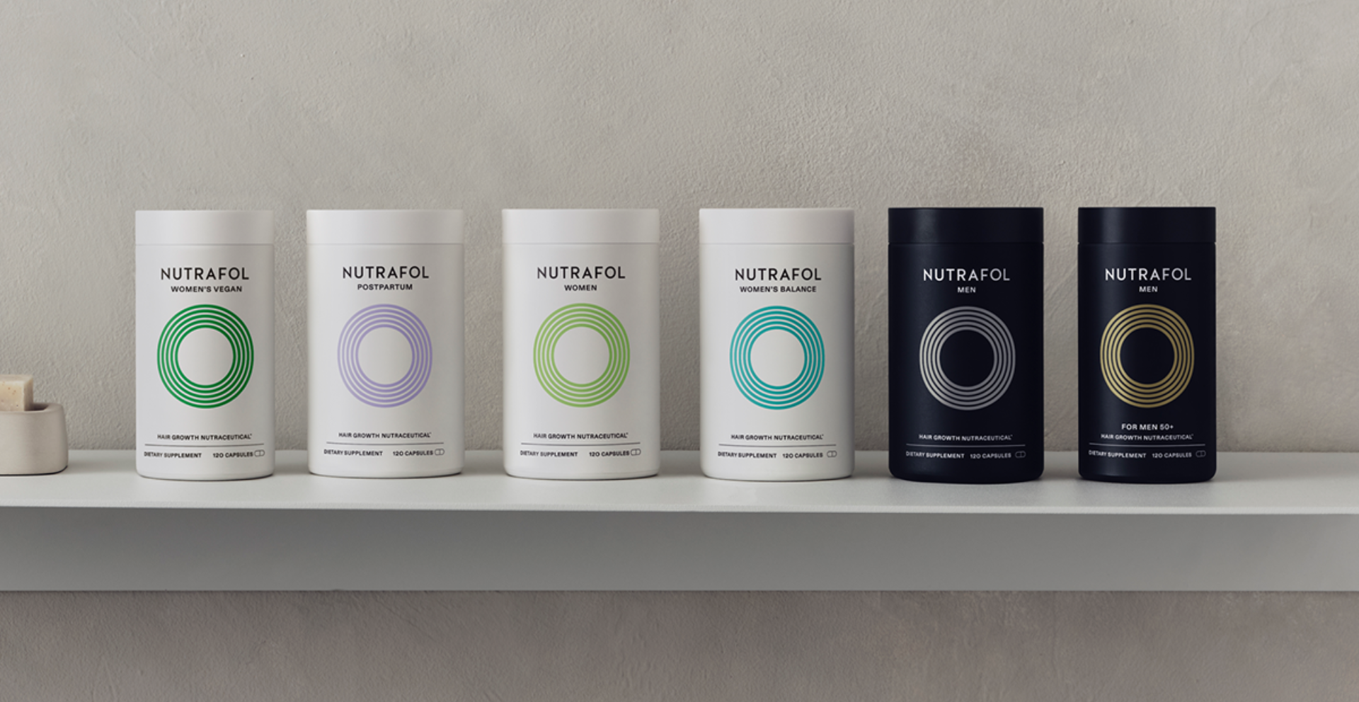 Nutrafol's products selection