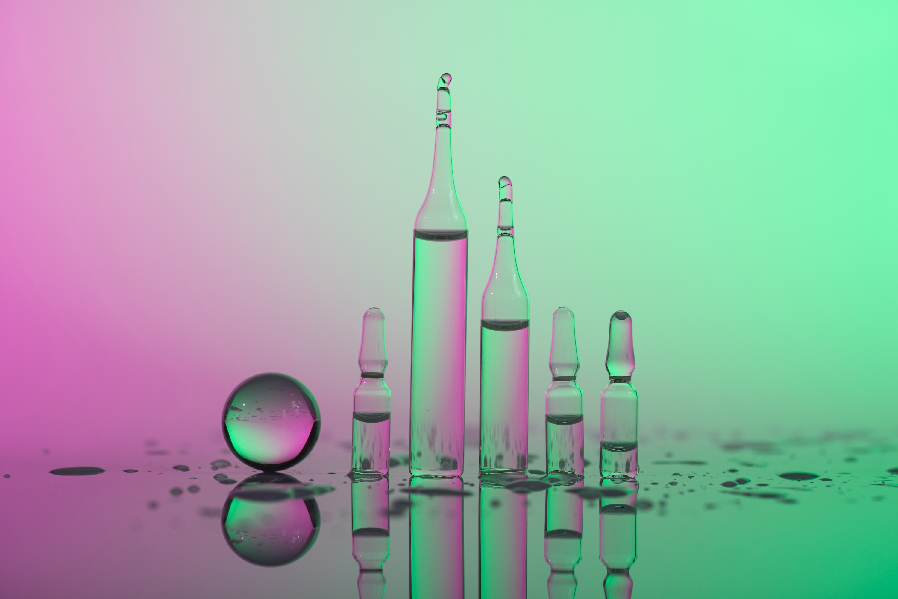 Sublingual allergy medication drops being administered under the tongue