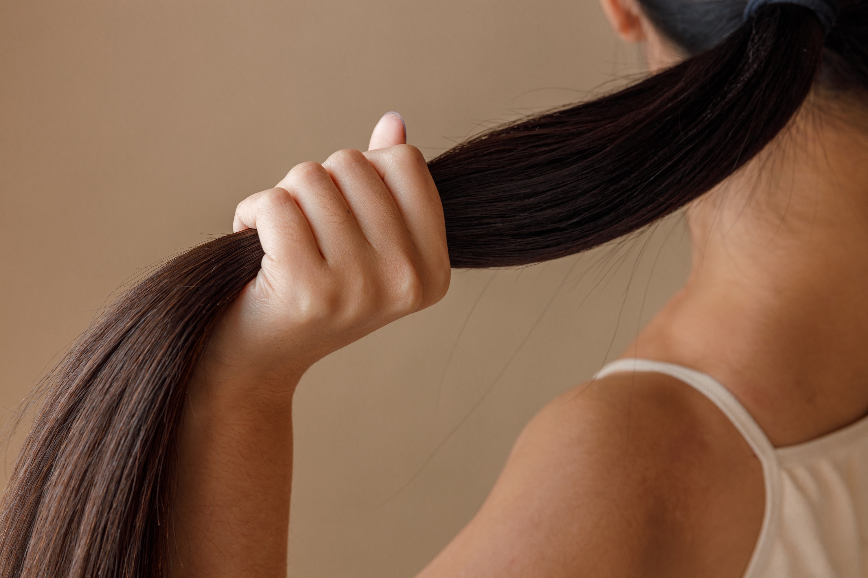 Young woman hair